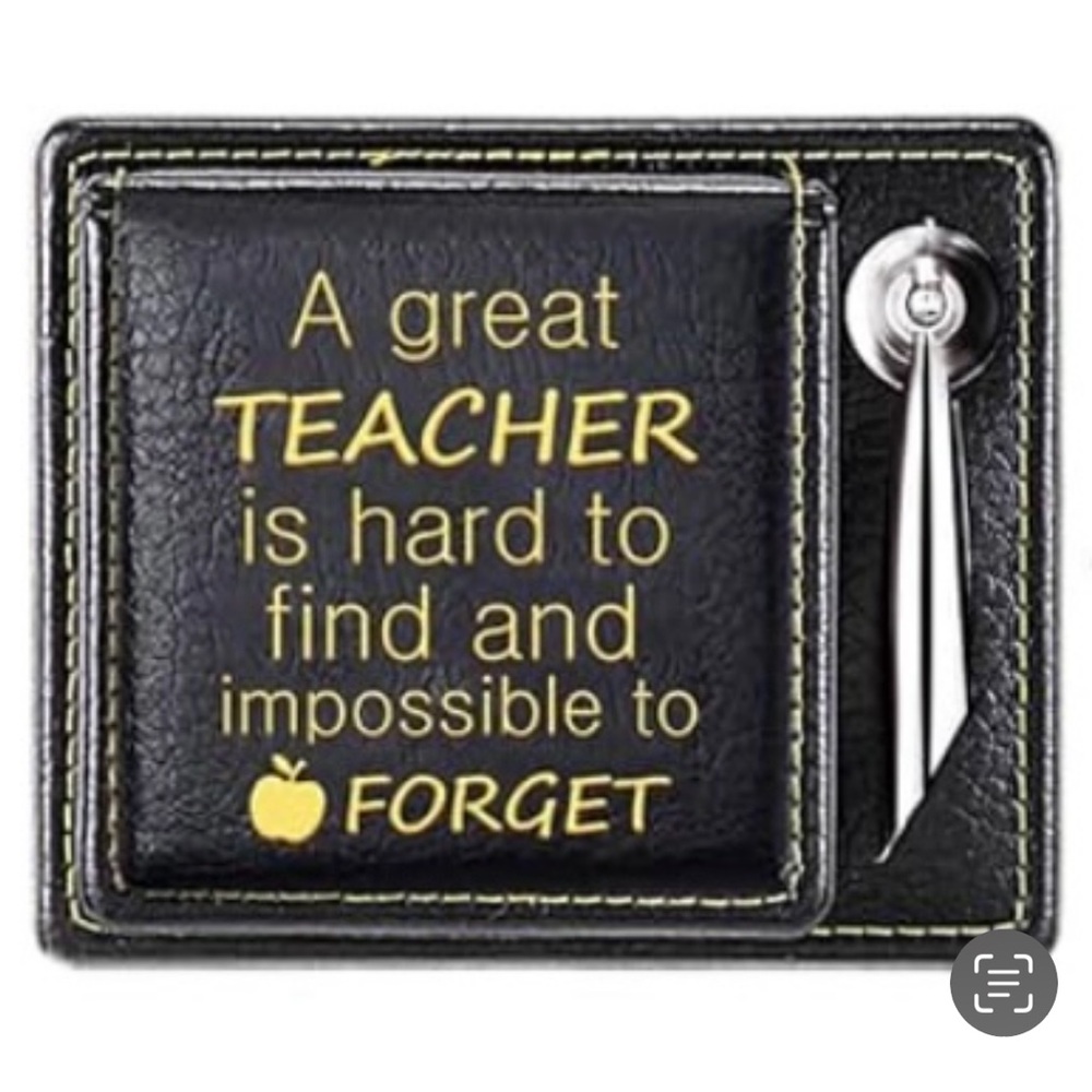 Teacher Inspirational Desk Organizer with Notepad & Pen Holder #2